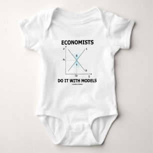 Economists Do It With Models (Economics Humour) Baby Bodysuit