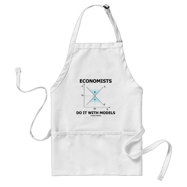 Economists Do It With Models (Economics Humour) Standard Apron (Front)