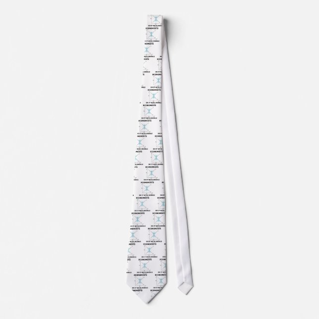Economists Do It With Models (Economics Humour) Tie (Front)