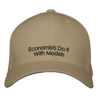Economists Do It With Models Light Colour Text Hat