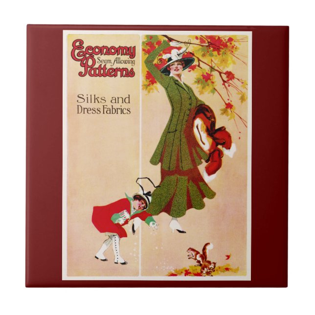 Economy Patterns Ceramic Tile (Front)