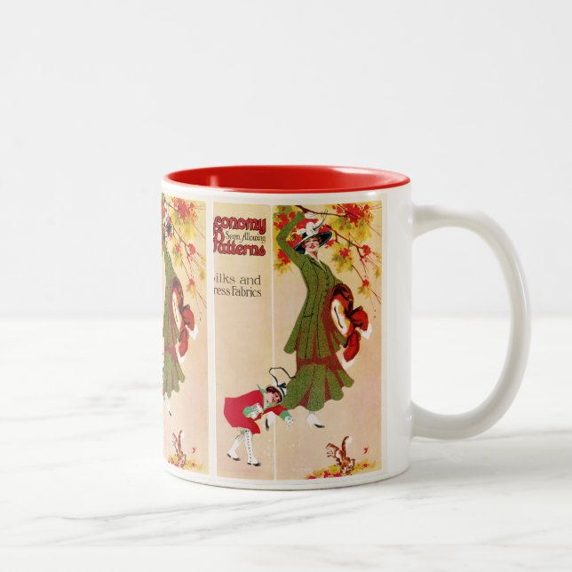 Economy Patterns Two-Tone Coffee Mug (Right)