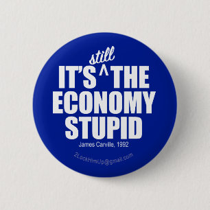 Economy Stupid Button