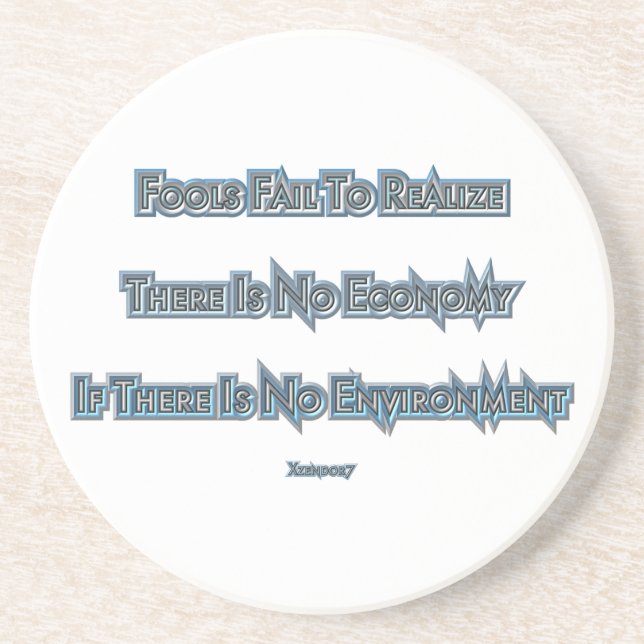 Economy vs Environment Coaster (Front)