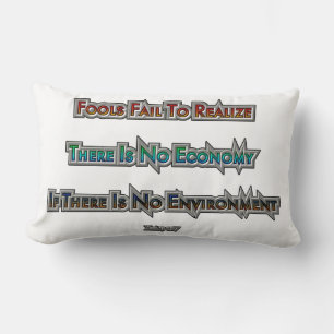 Economy vs Environment Lumbar Cushion