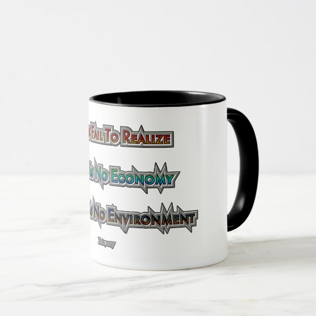 Economy vs Environment Mug (Front Right)