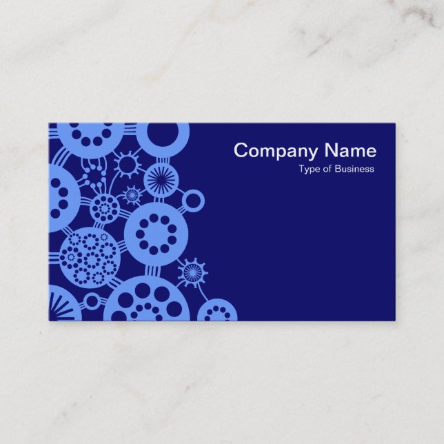 Ecosystem - Baby Blue on Deep Navy 000066 Business Card (Front)