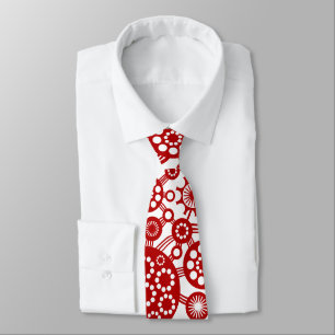 Ecosystem - Ruby Red on White Tie