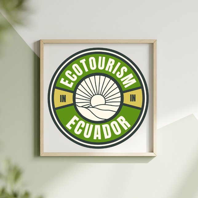 Ecotourism in Ecuador Green Slow Travel Poster (Creator Uploaded)