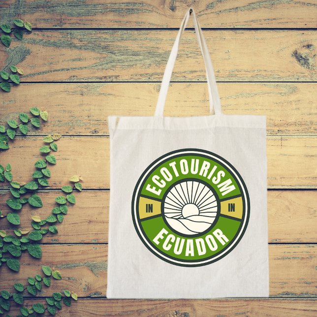 Ecotourism in Ecuador Green Slow Travel Tote Bag (Creator Uploaded)