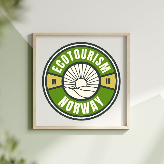 Ecotourism Norway Scandinavia Slow Travel Poster (Creator Uploaded)