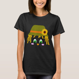 Ecrow Face Eyelashes In Hat Suower Halloween T-Shirt