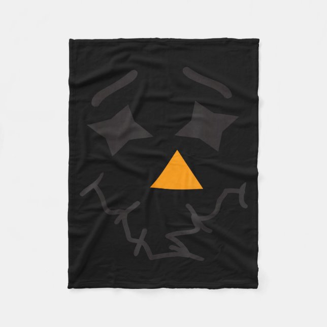 Ecrow Face Funny Y Halloween Costume Fleece Blanket (Front)