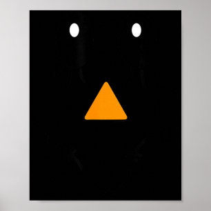 Ecrow Face Funny Y Sad Halloween Costume Poster