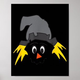 Ecrow Face Hat Y Thanksgiving Halloween Costume Poster