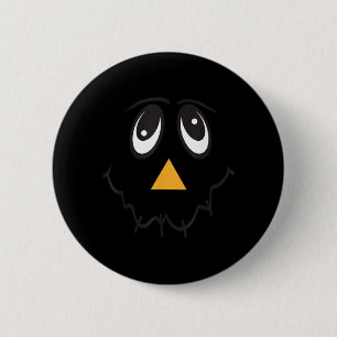 Ecrow Face Smile Funny Thanksgiving Halloween 6 Cm Round Badge