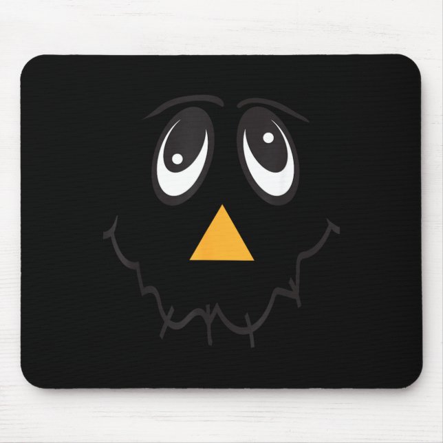 Ecrow Face Smile Funny Thanksgiving Halloween Mouse Pad (Front)