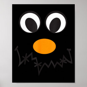 Ecrow Face Smile Thanksgiving Halloween Costume Poster