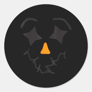 Ecrow Face Y Thanksgiving Halloween Costume Classic Round Sticker