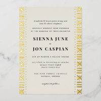 Ecru Boho Mudcloth Border