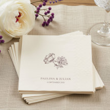 Ecru & Burgundy | Elegant Floral Wedding