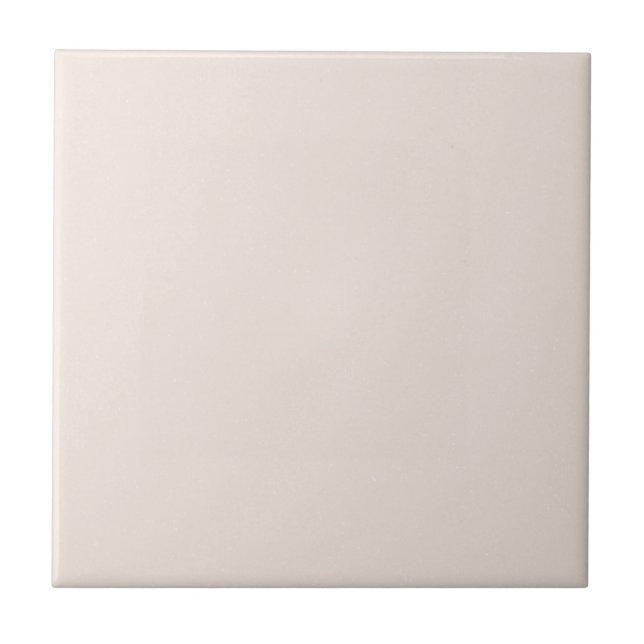 Ecru Ivory Solid Flecked Ceramic Tile (Front)