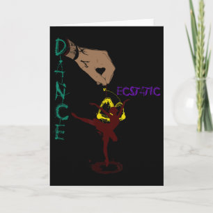 Ecstatic Dance Llerina Dancer In A Tutu Freestyle  Card