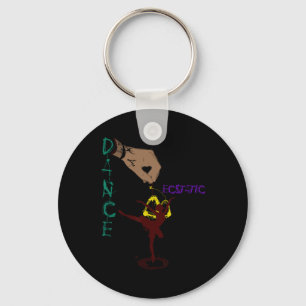 Ecstatic Dance Llerina Dancer In A Tutu Freestyle Key Ring