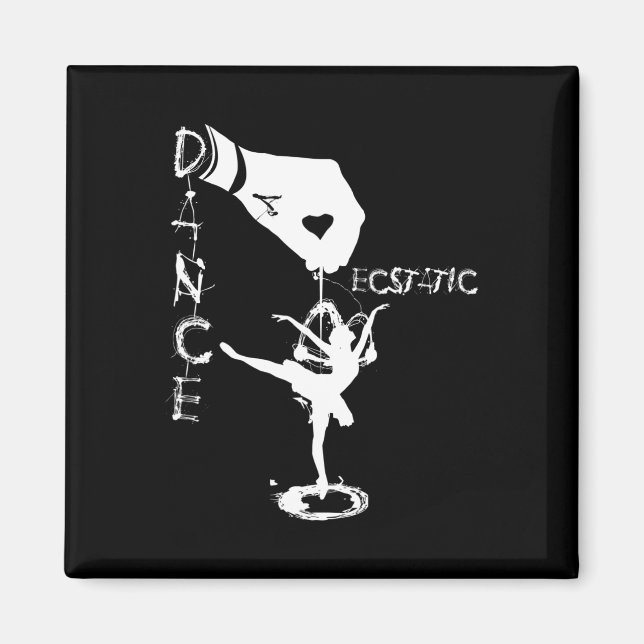 Ecstatic Dance Llerina Dancer In A Tutu Freestyle  Magnet (Front)