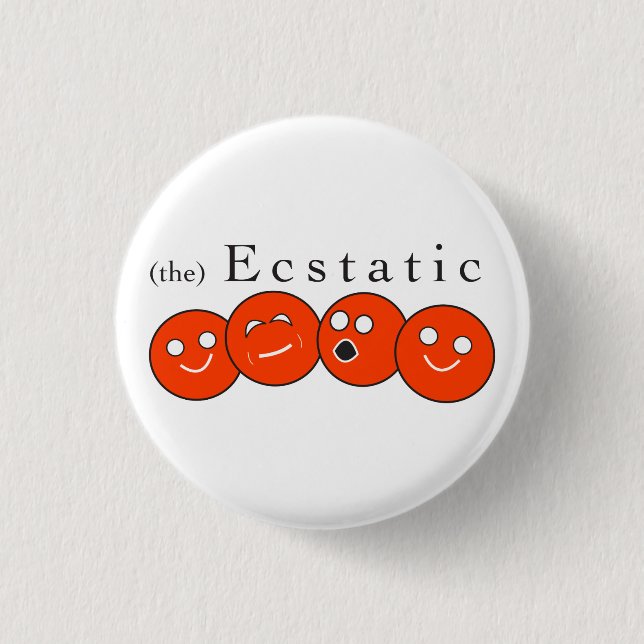 Ecstatic Gingerbread Button (Front)