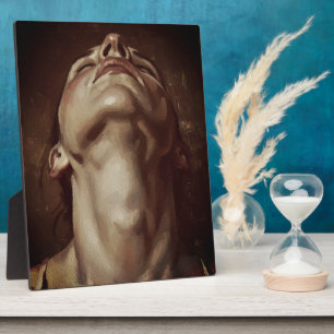 Ecstatic Woman Head Back Closed Eyes Sensual Plaque