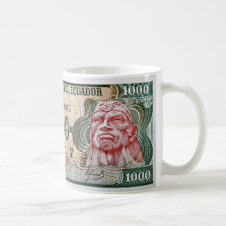 Ecuador 1000 Sucres Ruminahui Banknote Mug
