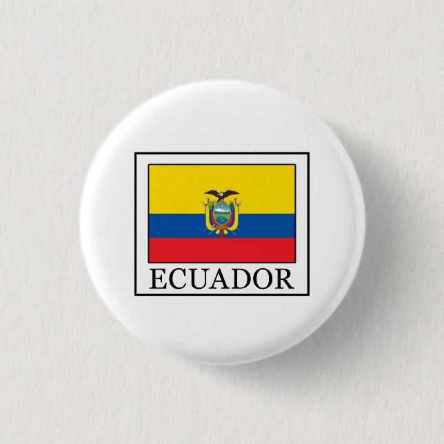 Ecuador 3 Cm Round Badge (Front)