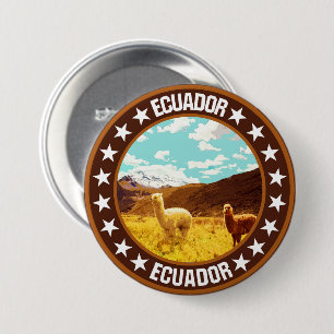 Ecuador 7.5 cm round badge