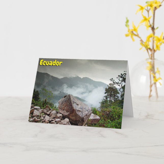 Ecuador Card (Yellow Flower)