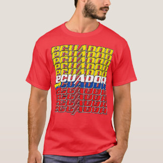 Ecuador Cascade text 3 T-Shirt