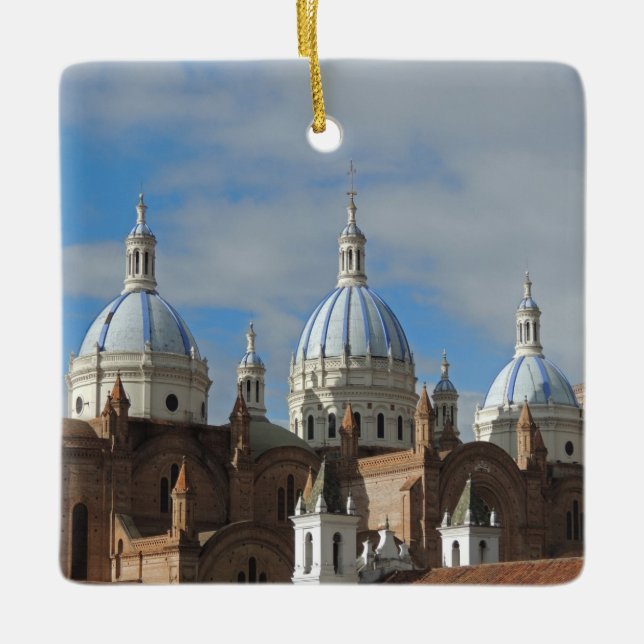 Ecuador - Cathedral of the Immaculate Conception Ceramic Tree Decoration (Front)