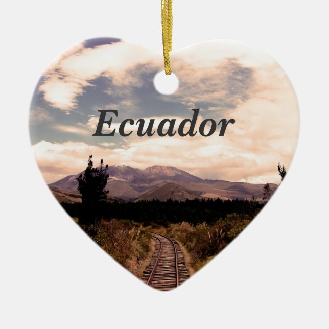 Ecuador Ceramic Ornament (Front)
