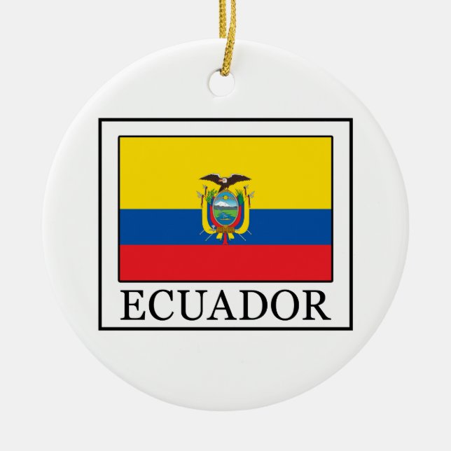 Ecuador Ceramic Tree Decoration (Front)
