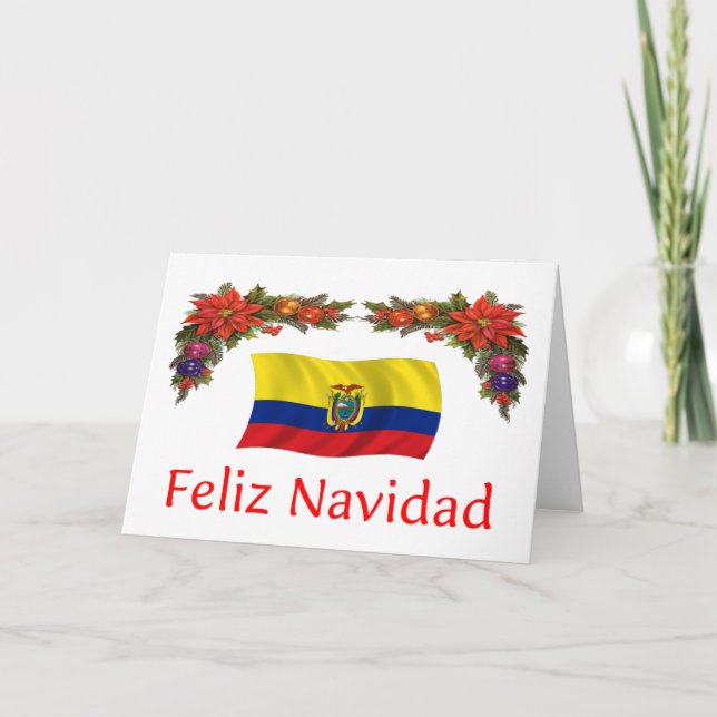 Ecuador Christmas Holiday Card (Front)