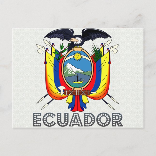 Ecuador Coat of Arms Postcard (Front)