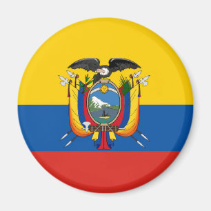 Ecuador country flag symbol long magnet
