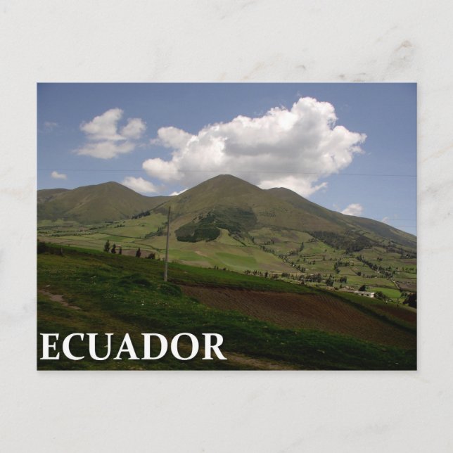 Ecuador countryside postcard (Front)