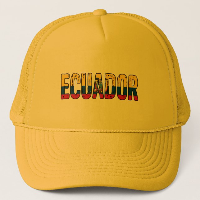 Ecuador design trucker hat (Front)