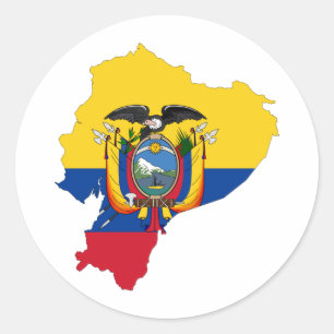 Ecuador EC Classic Round Sticker