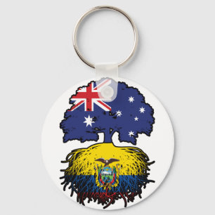 Ecuador Ecuadorian Australian Tree Roots Key Ring