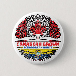 Ecuador Ecuadorian Ecuadorean Ecuadoran Canadian 6 Cm Round Badge