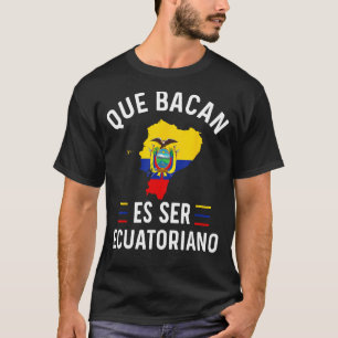 Ecuador Ecuadorian Flag Map Camiseta Men Ecuatoria T-Shirt