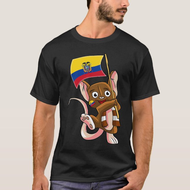 Ecuador Fan Mouse T-Shirt (Front)