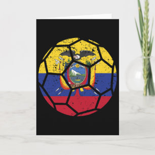 Ecuador Fans Ecuador Flag World Soccer Jersey Foot Card